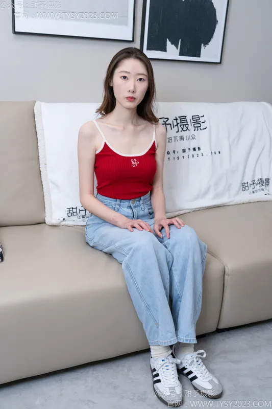 甜予摄影 No.160 番茄-板鞋、印花棉袜、裸足 - 甜予摄影